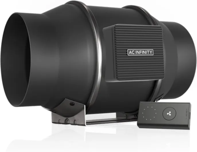 CLOUDLINE PRO S6, Quiet 6” Inline Duct Fan with Speed Controller - EC Motor Ventilation Exhaust Fan for Heating Cooling Booster, Grow Tents, Hydroponics 6-Inch Pro Speed Controller