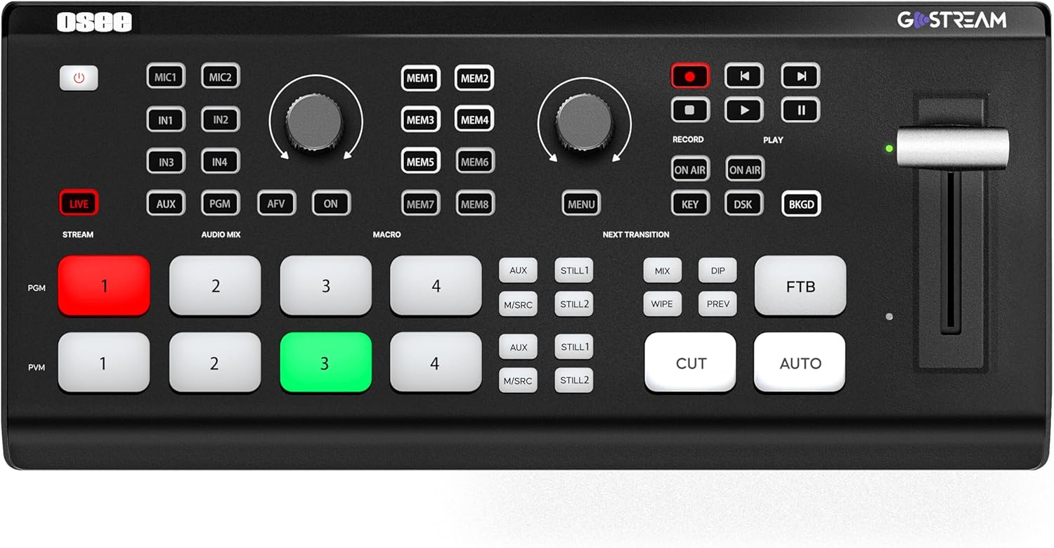 GoStream Deck HDMI Pro Live Streaming Multi Camera Video Mixer Switcher with NDI Updatable
