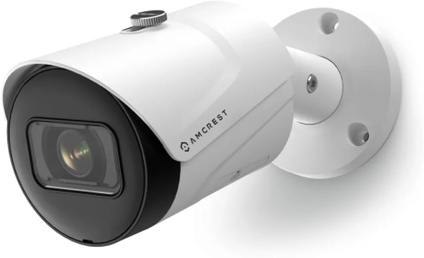5MP Outdoor POE Camera 2592 x 1944p Bullet IP Security Camera, IP67, 132° Viewing Angle, Human & Vehicle Detection, Tripwire & Intrusion, 5-Megapixel, IP5M-B1186EW-AI-V3 (White)