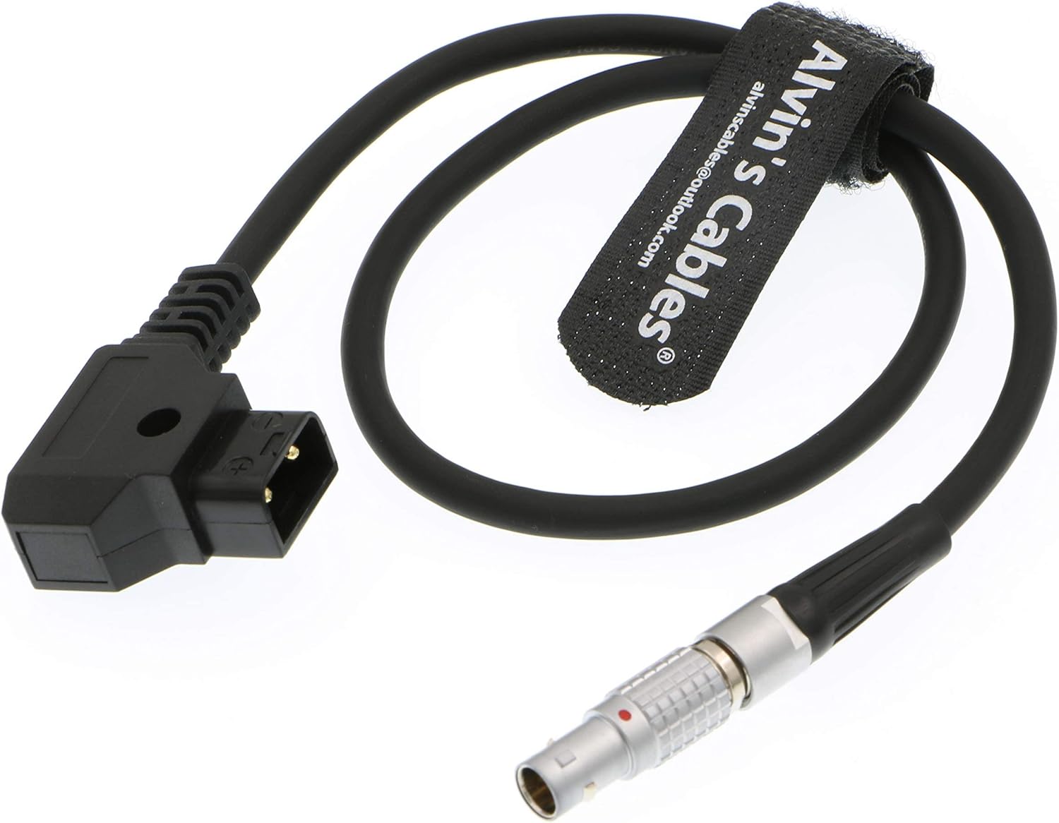 Alvin's Cables D-Tap to 0B 2 Pin Power Cable for Blackmagic Pyxis, Teradek, SmallHD, Z-CAM E2, DJI-Ronin RSC RS2 RS3 45cm-18inches 45cm straight 2 pin
