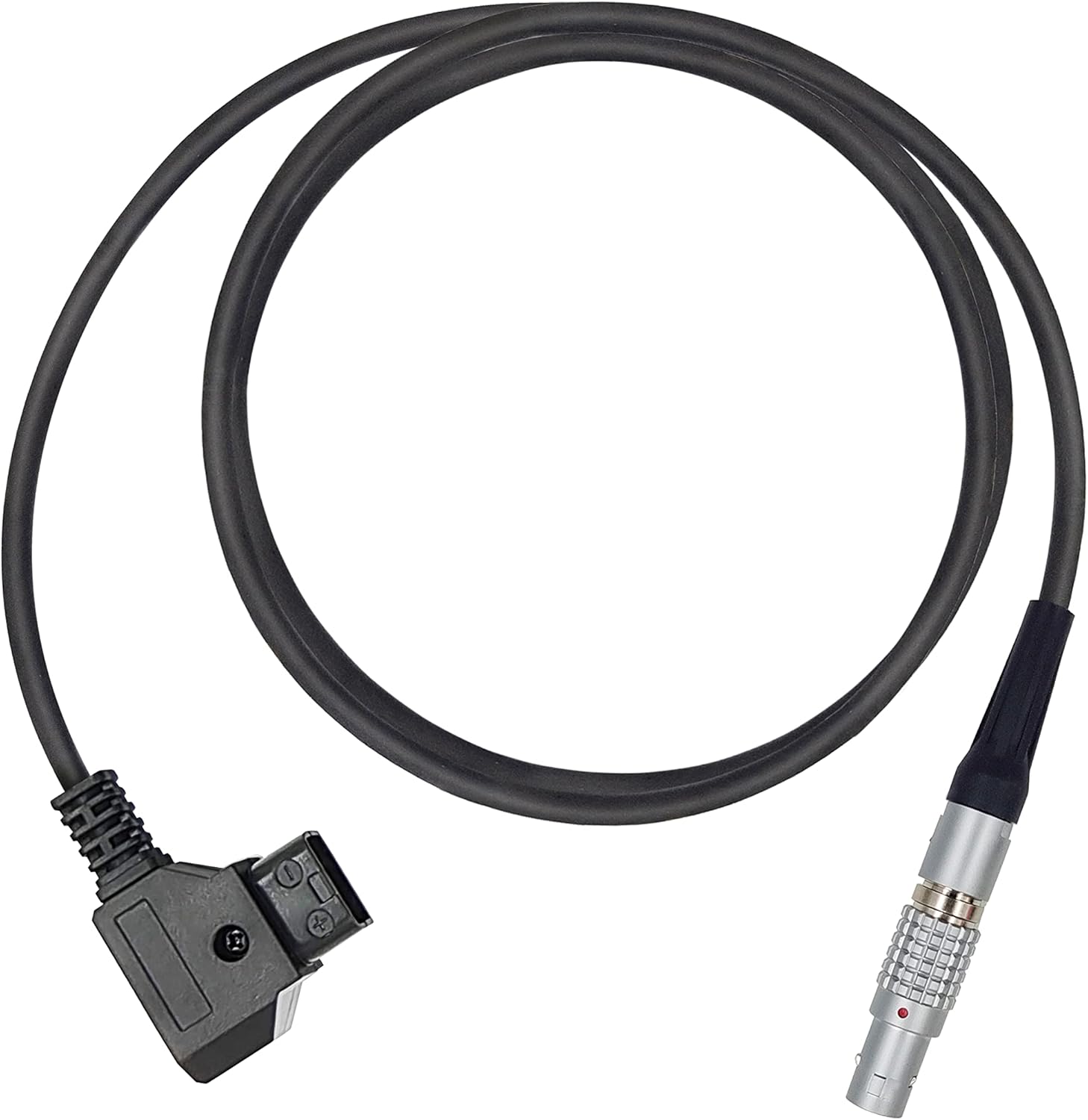 LYSRIA DTAP to LEMO 0B 2Pin Male Cable Compatible with AntonBauer Teradek Pyxis Bond SmallHD Z Cam Pyxis ARRI Ronin RED Komodo DJI-Ronin TILTA Paralinx Preston Transvideo Offhollywood Switronix 59" Straight Cable