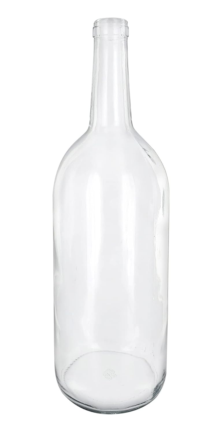 1.5 Liter Clear Claret/Bordeaux Bottles, 6 per case