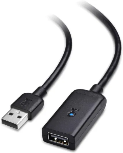Active USB Extension Cable 16.4 ft / 5m (Active USB Extender Cable) for Webcam, Oculus Sensor, HTC Vive Link Box, Xbox Kinect, PlayStation Camera and More