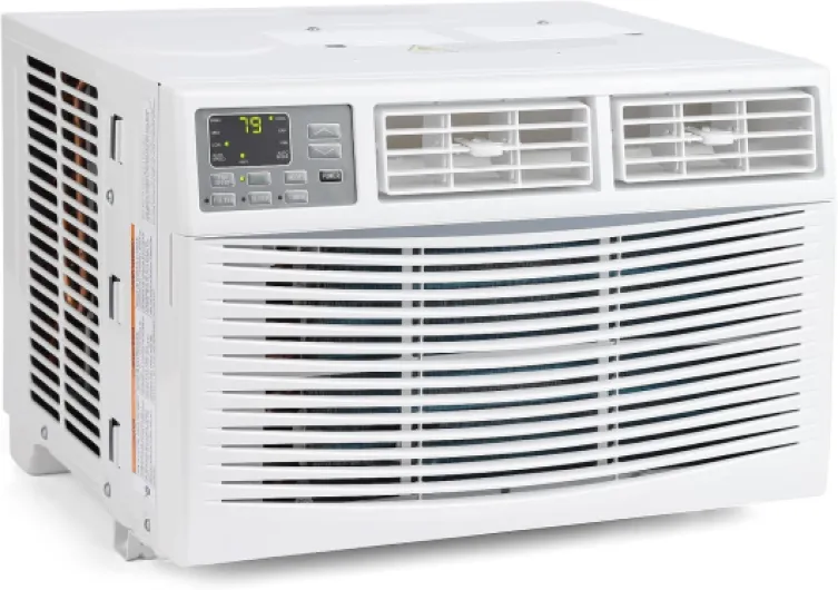 8,000 BTU Smart Air Conditioner Window Unit with Heat and Dehumidifier - Cools 350 Sq.Ft, 11.4 CEER Energy Efficient, Quiet Operation, 3 Fan Levels, Remote＆ Smart App, Easy Install, White