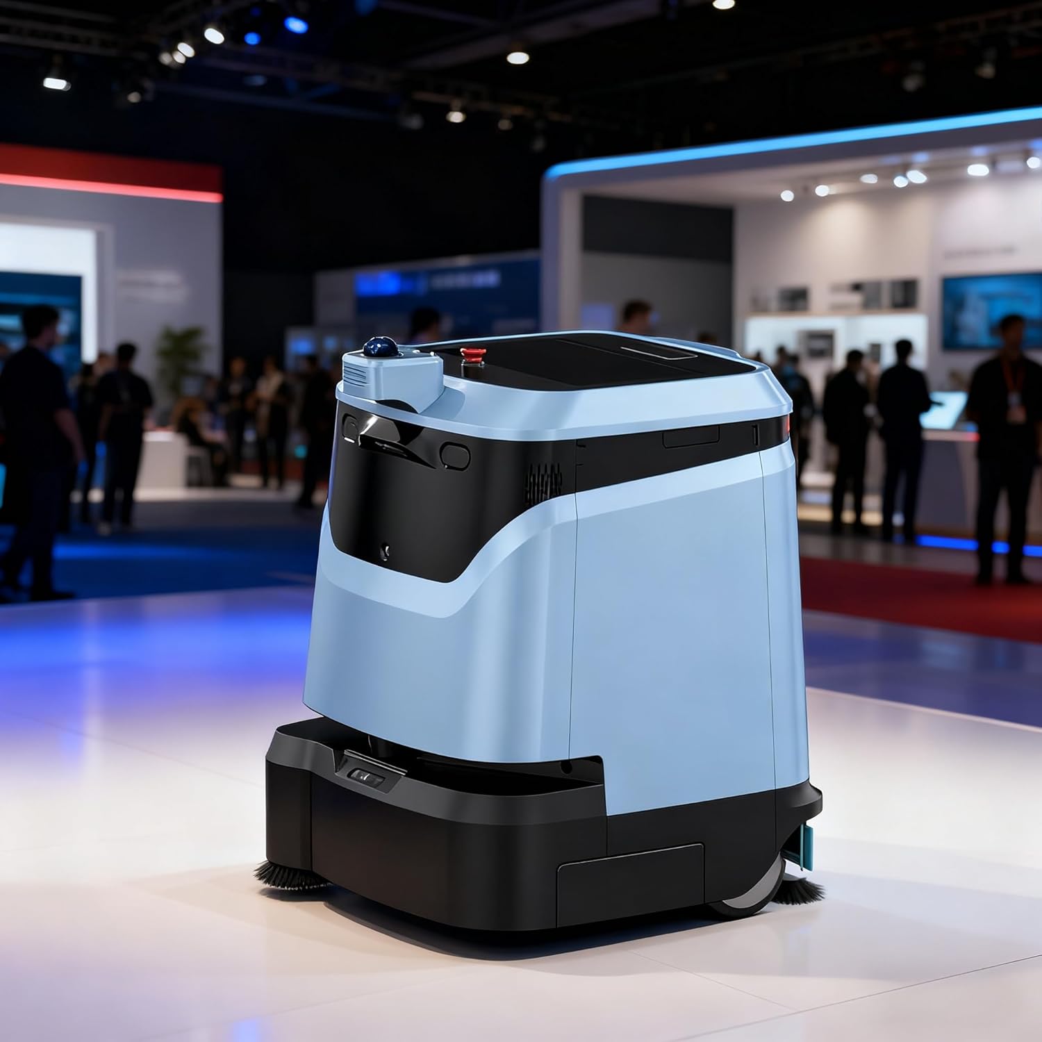 Commercial Cleaning Robot, Fully Customizable Industrial Floor Scrubber, Autonomous Self-Charging Cleaner for Multiple Scenarios