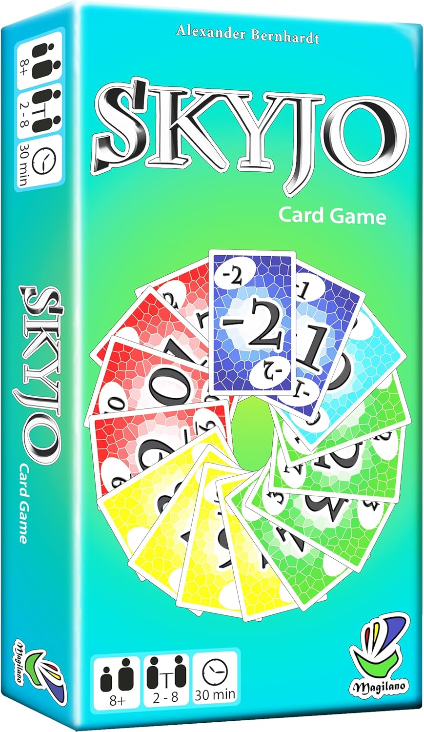 SKYJO, Fun Card Game for Young and Least Young, Fun Game Parties in The Circle of Friends and Family.