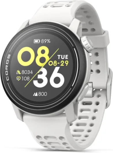 PACE 3 GPS Sport Watch–Lightweight, Comfortable Running Watch, 17-Day Battery Life, Accurate GPS, Heart Rate Monitor, Navigation, Sleep Tracking, Training Plan, Run, Bike - White Silicone Silicone Band White