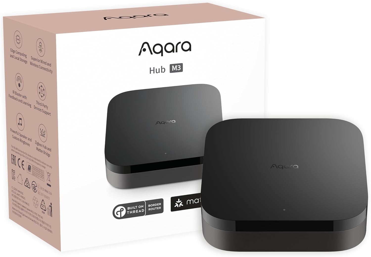 Smart Home Hub M3 for Advanced Automation, Matter Controller, Thread Border Router, Features Zigbee, Bluetooth, Wi-Fi, PoE, IR, Supports Alexa, Apple HomeKit, SmartThings, Home Assistant, IFTTT