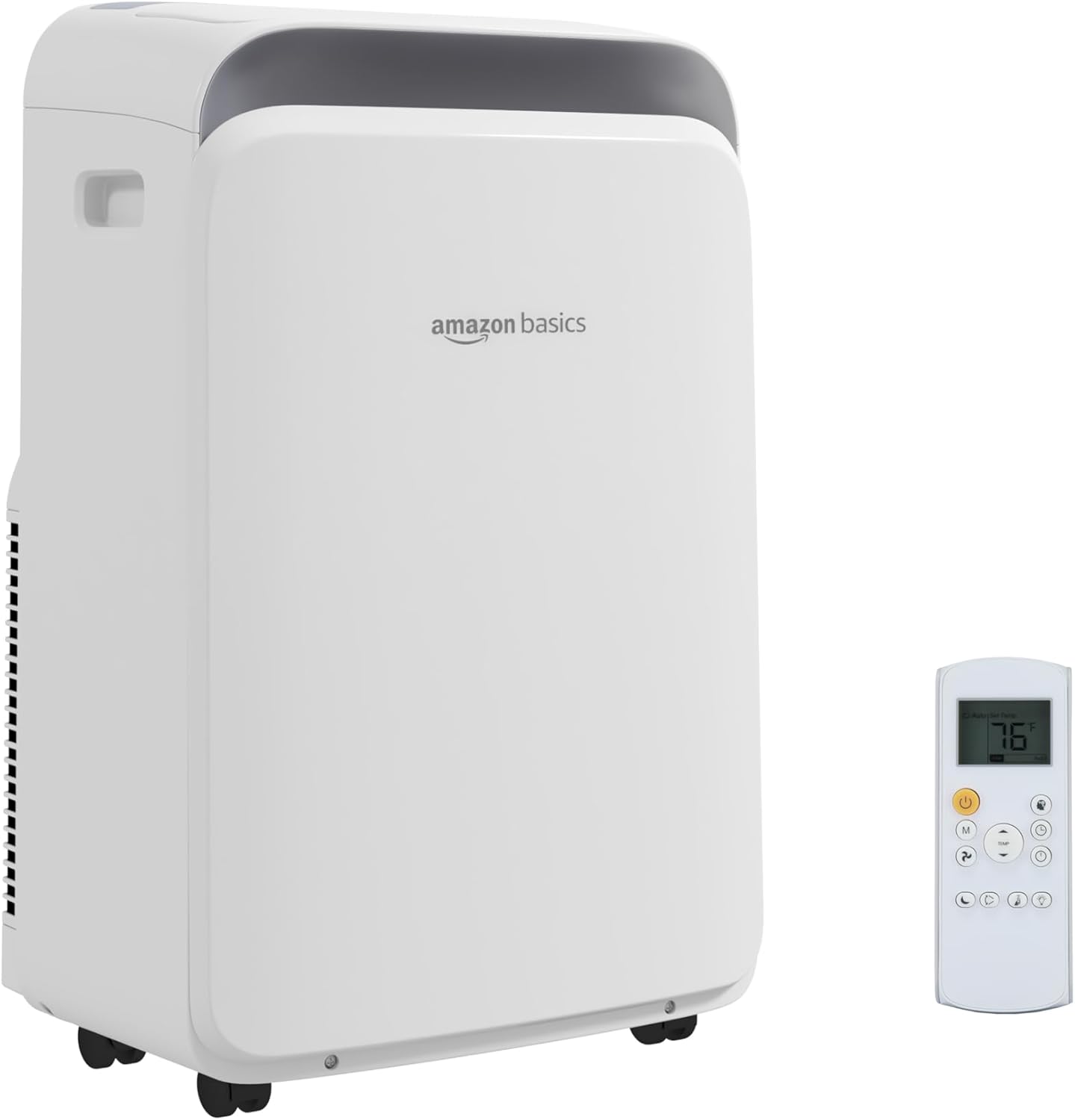 3-In-1 Portable Air Conditioner, 12000 BTU (ASHRAE), Cools Up to 550 Sqf, Portable AC with Cool/Dry (Dehumidifier)/Fan-Only Functions, Auto Mode, Sleep Mode, Timer, White 12000 BTU Without Heat Pump