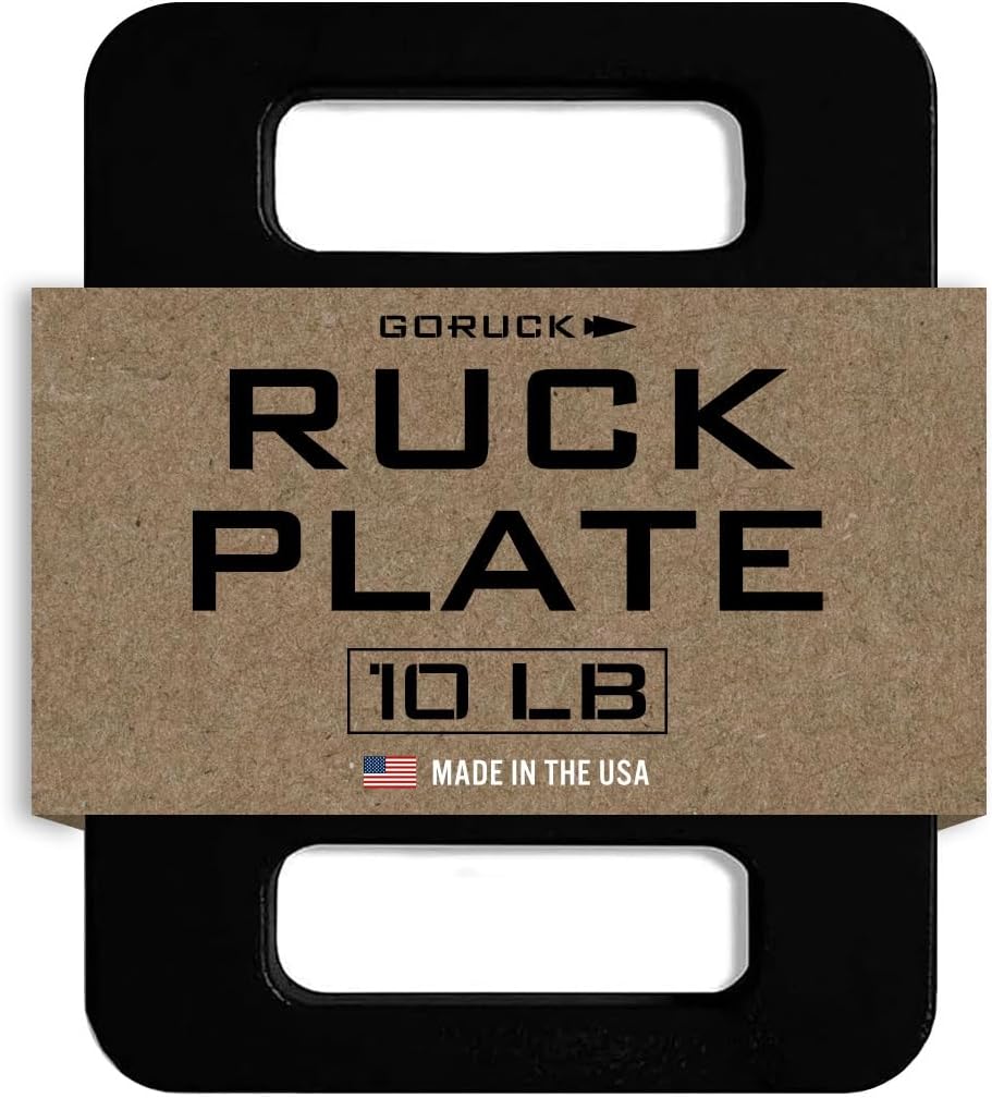 Ruck Plate – USA Made Weight for Rucking, Strength & Fitness, Fits with Rucker & Ruck Plate Carrier – 10LB, 20LB, 30LB, 45LB 10LBS