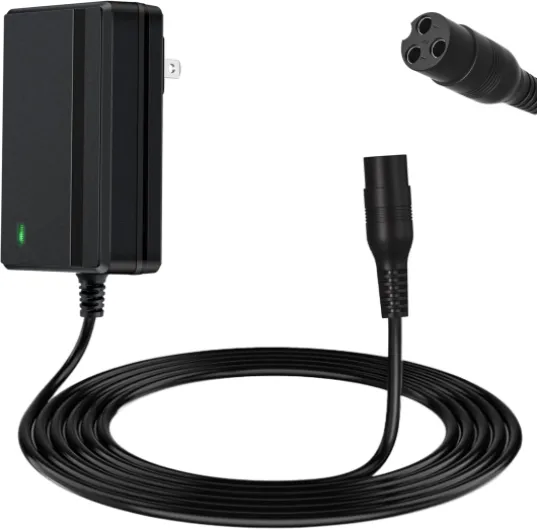 24V Charger for Electric Scooter Razor MX350 E100 E125 E150 E175 E200 E200S E300 E300S MX400 Dirt Rocket Dirt Bike Dirt Quad Motorcycle Pocket Mod Sports Mod 3-Prong Power Supply 24V Battery Charger