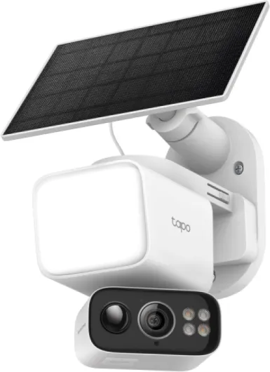 Tapo 2K Dimmable Floodlight Security Camera Outdoor Wireless w/Solar Panel, Pan/Tilt, 360º AI Tracking, Free Person/Vehicle Detection, Works w/Alexa and Google Assistant, SD/Cloud, C615F KIT Solar, Pan/Tilt, 2K