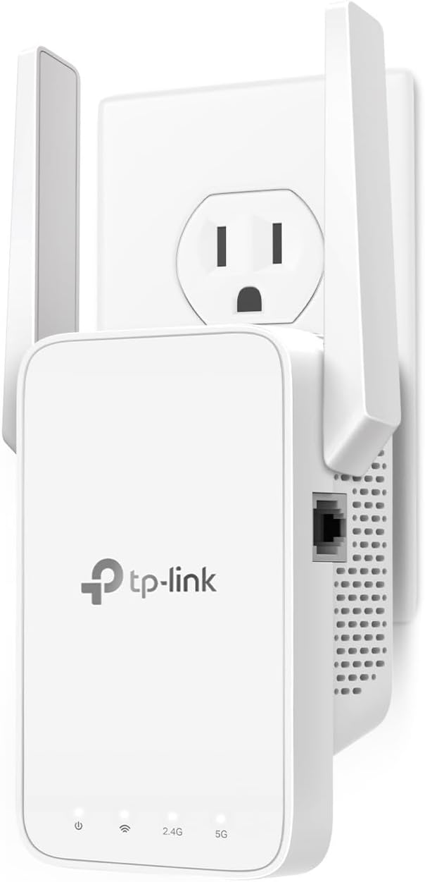 TP-Link AC1200 WiFi Extender, 2023 Engadget Best Budget Pick, 1.2Gbps Signal Booster for Home, Dual Band 5GHz/2.4GHz, Covers Up to 1500 Sq.ft and 30 Devices,Support Onemesh, One Ethernet Port (RE315) Wi-Fi 5 AC1200