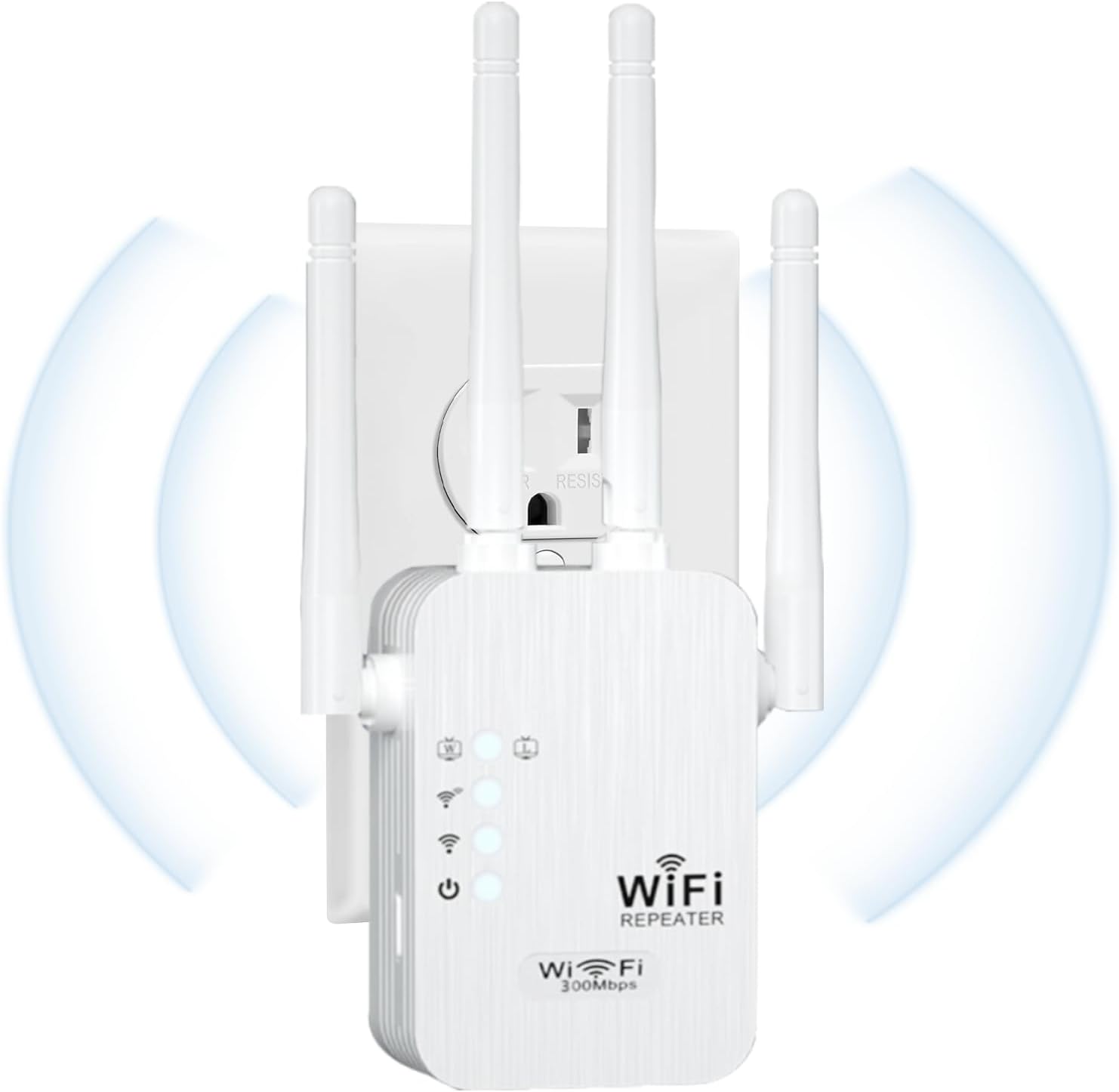 2025 WiFi Extenders Signal Booster for Home Long Range Up to 9800 sq - ft & 40 Devices, WiFi Extender Signal Booster, Internet Booster, Long Range WiFi Extender,Quick Setup-Medium Medium-White
