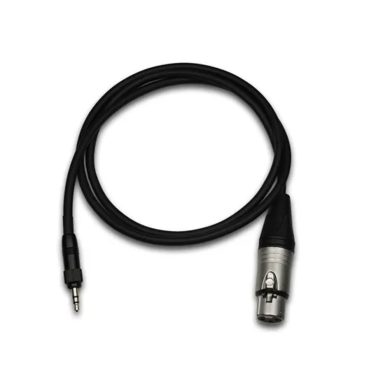XLR to 3.5mm Adapter Cable 3.3ft 3 Pin XLR Female to Locking 1/8 inch Unbalanced Microphone Audio Cable, XLR Female to 3.5mm Male Cable for Microphone Camcorders DSLR Cameras and More