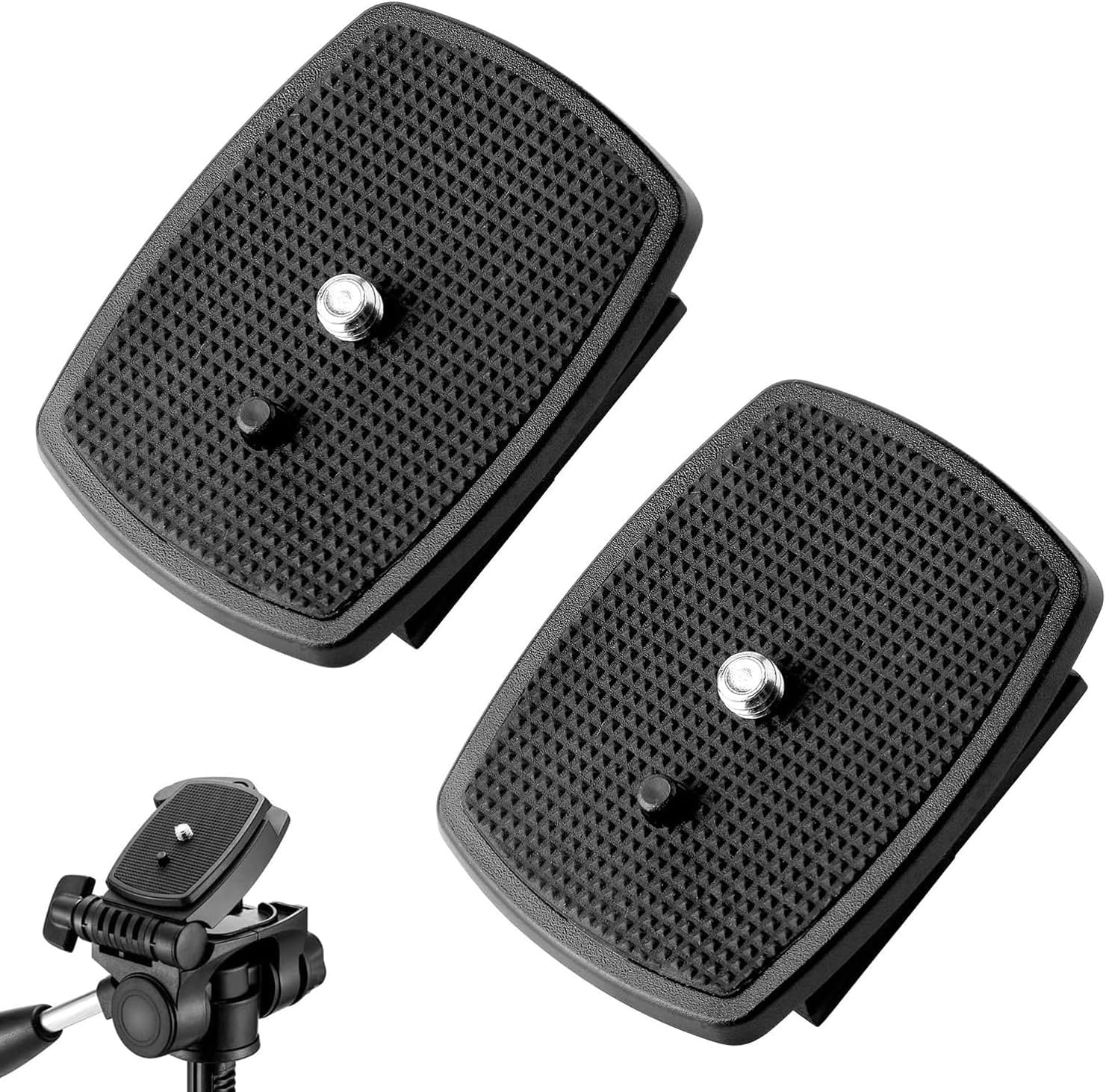 2-Pack Universal 43x43mm Quick Release Plate Set for Velbon Tripods, Compatible with CX-444, CX-888, CX-460, DF-50 - Durable, Easy-to-Use Quick Release System for Efficient Photography 43*43mm