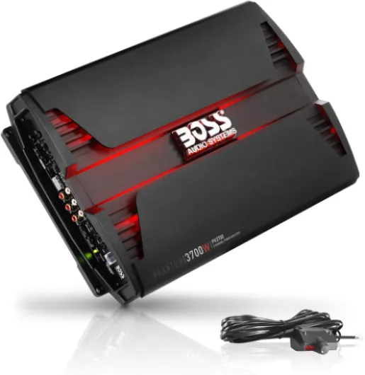 PV3700 5 Channel Car Stereo Amplifier – 3700 High Output, 5 Channel, 2/4 Ohm Stable, Low/High Level Inputs, High/Low Pass Crossover, Full Range, Bridgeable, for Subwoofer 3700 Watt 5 Channel