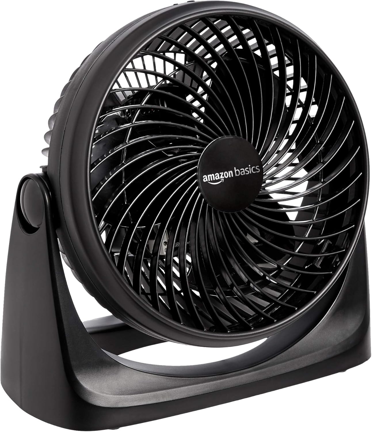 Air Circulator Fan, Desk Fan for Bedroom, Home and Office, With 90-Degree Tilt Head, 3 Speed Settings, Lightweight (3 LBS), 35 Watts, Black, 11.1"W x 6.3"D x 10.9"H