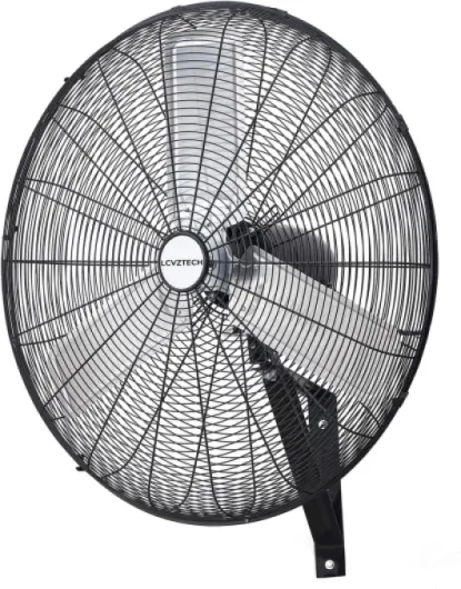 30 inch Wall Mount Fan Oscillating, 3-Speed 8850 CFM High Velocity Industrial Wall Mounted Fan, Heavy Duty Air Circulator for Garage, Shop, Gym, Workshop, Covered Patio - UL Listed