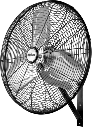 Pro 30-Inch Commercial Grade Oscillating Wall Mount Fan, Black – Heavy-Duty All-Metal Corded Electric Air Cooling Unit for Home, Garage, Greenhouse, or Workshop 30" Pro Commercial Grade