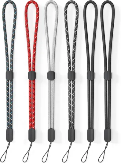 Hand Wrist Strap Lanyard, 6 Pack Adjustable Colorful Nylon Hand Wrist Straps for GoPro, Camera, Keys, Keychain, Phone, USB Flash Drive, Wallet, ID Name Tag Badge (Mixed Vibrant)