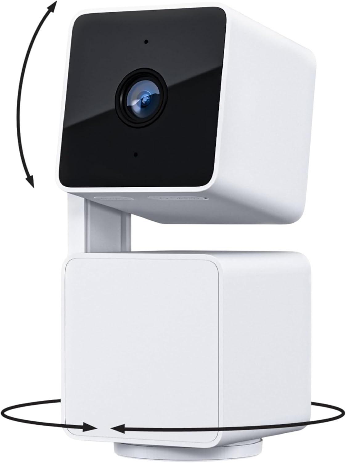 Cam Pan v3, Indoor/Outdoor IP65-Rated 1080p Pan/Tilt/Zoom Wi-Fi Smart Home Security Camera with Color Night Vision, 2-Way Audio, Compatible with Alexa & Google Assistant, Free Expert Setup White 1-pack