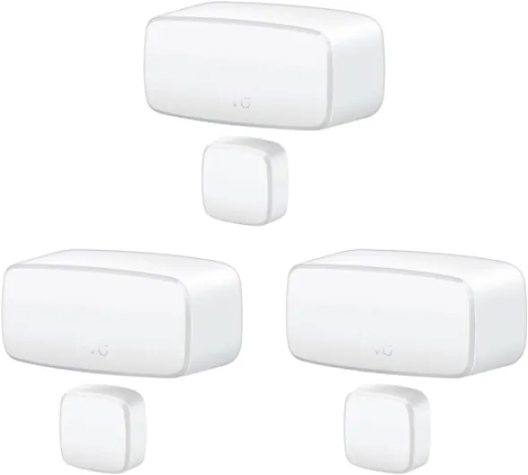 Door & Window (Matter) 3 Pack – Smart Contact Sensor for Doors & Windows, Open/Closed State, Automatic Control of Accessories, Matter Over Thread, Apple Home, Alexa, Google Home, SmartThings 3 Pack White