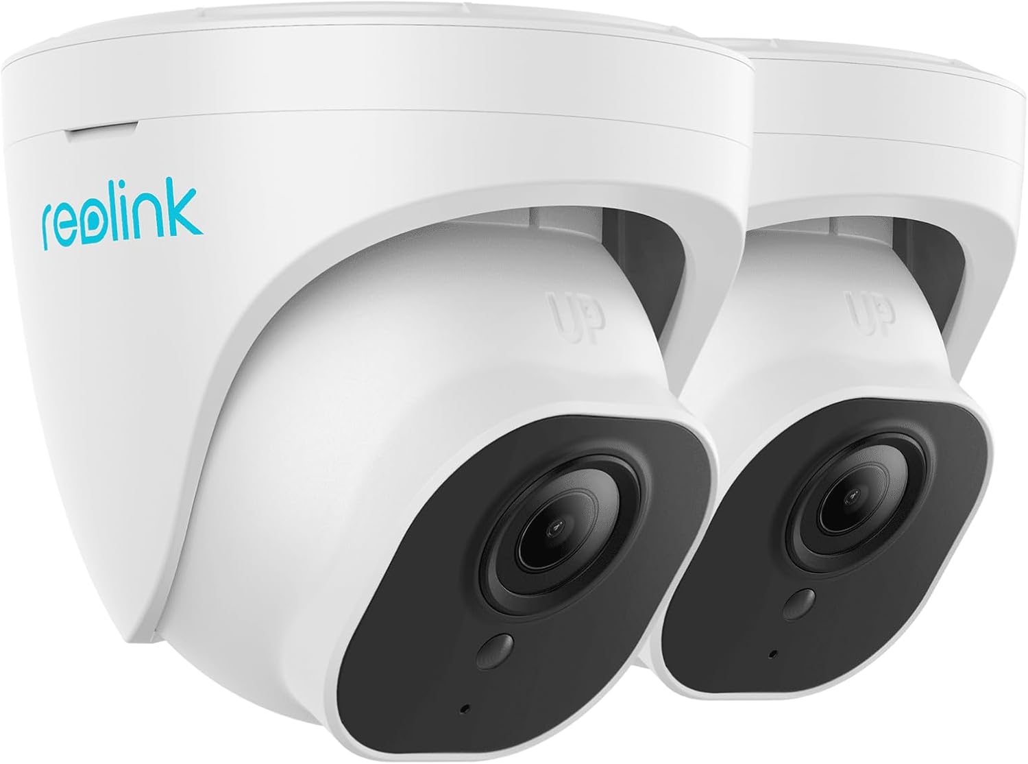 5MP PoE Security Camera, Surveillance Outdoor Indoor for home, Person/Vehicle/Pet Detection, Time-Lapse, Work with Smart Home, 100ft IR Night Vision, Support 512GB SD Card, RLC-520A(Pack of 2)