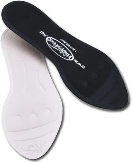 Happy Feet Plantar Fasciitis Flat Feet Orthotic High Arch Support Gel Insert Shoe Insoles for Mens and Womens M2 Women (9 - 10.5) Men (7.5 - 9)