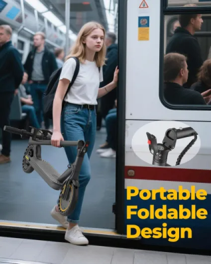 8.5''/10'' Electric Scooter, 350W/500W Motor, Top Speed 19/22 mph, Max 28/23/16Miles Ranges, Foldable E Scooter for Adults 8.5"-15Miles-Yellow-19Mph