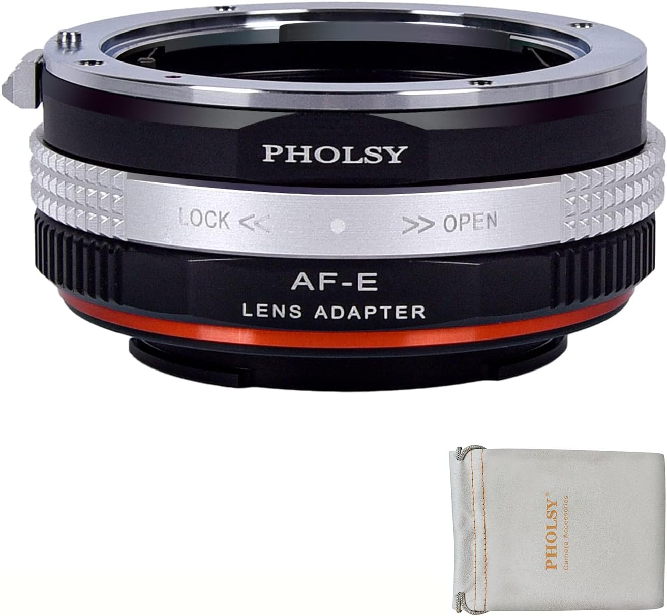 Lens Mount Adapter with Aperture Ring Compatible with Sony A (Minolta AF) Mount Lens to Sony E Mount Camera Body, Compatible with Sony A to E (NEX) Sony A / Minolta AF to Sony E