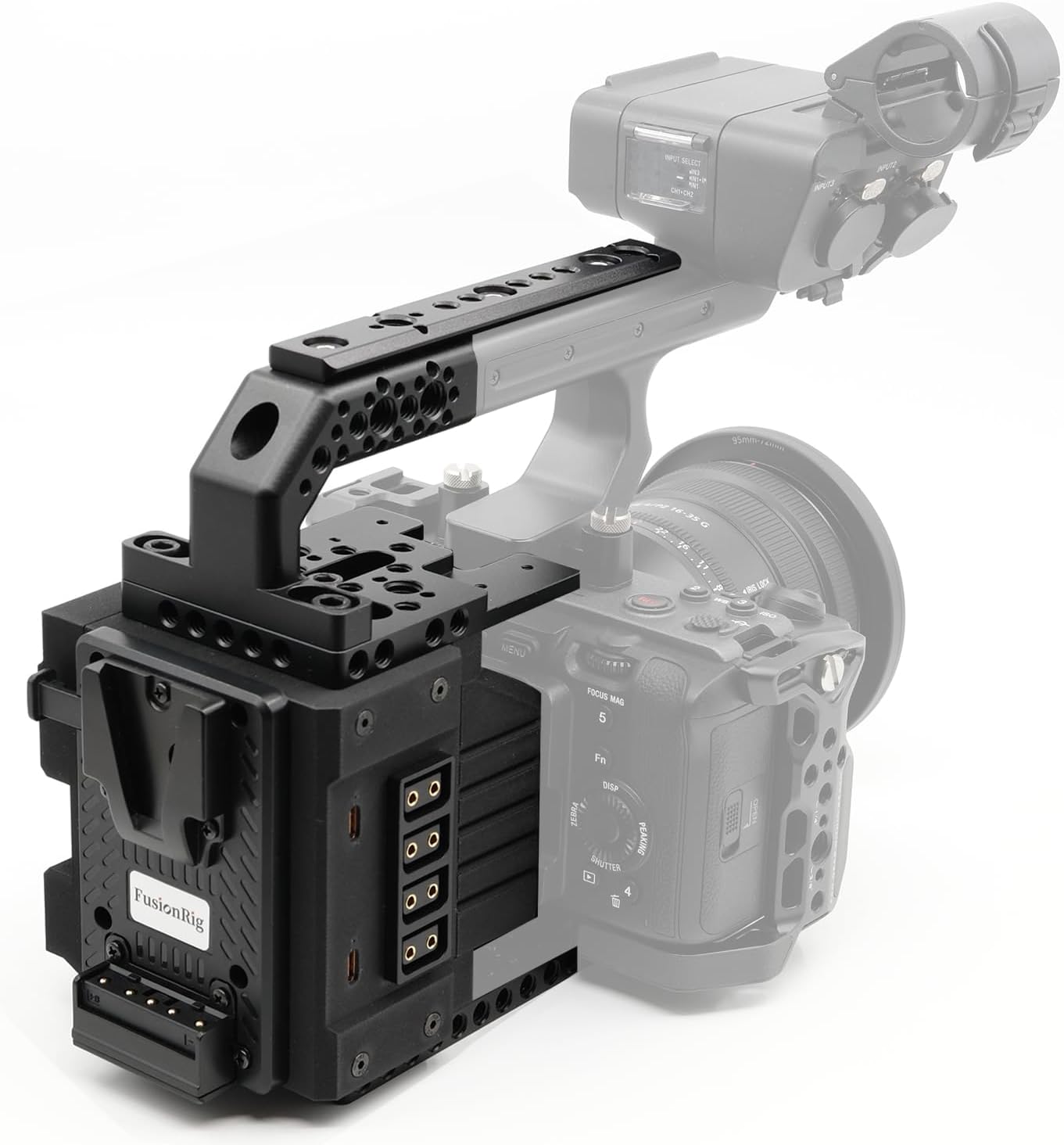 FusionRig FX3/FX30 New Camera Cage Expansion Module Cineback with XLR Audio Handle Connector