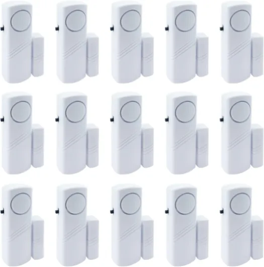 Door Window Alarm, 90DB Door Alarms for Kids Safety, Door Window Burglar Alarm-Window Pool Alarms for Home (15 Pack)