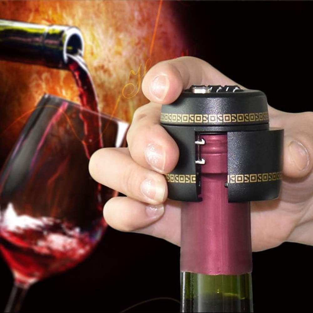 Comidox 2Pcs Wine Bottle Lock Combination Digital Password Code Lock Cap For Red Wine Bottle Vacuum Picks Stopper Conservation