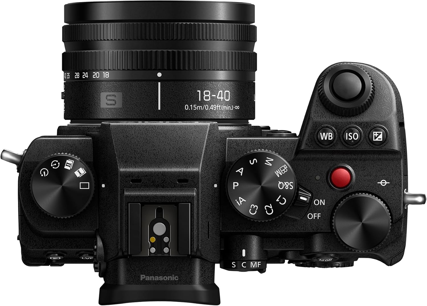Lumix S5D, Full Frame Mirrorless Camera Body, with S-R1840E 18-40mm S lens, 24.2MP, 4K 60P Recording, Live View Finder, Free Angle Monitor, Wi-Fi, Bluetooth, Black with18-40mm lens