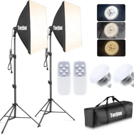 Torjim Softbox Photography Lighting Kit Review: Versatile Lighting for Budding Photographers