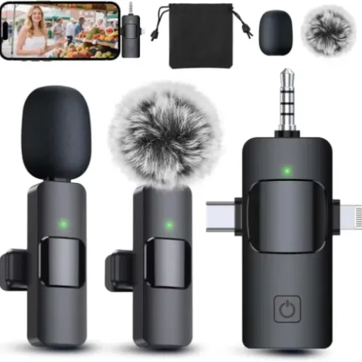 PQRQP 3 in 1 Professional Wireless Lavalier Microphone Review: A Decent Choice for Multitaskers