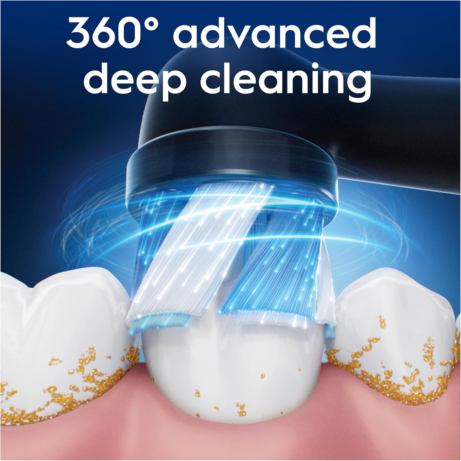 Oral-B iO Ultimate Clean Original Electric Toothbrush Head, Twisted & Angled Bristles for Deeper Plaque Removal, Pack of 6 Toothbrush Heads, Suitable for Mailbox, Black