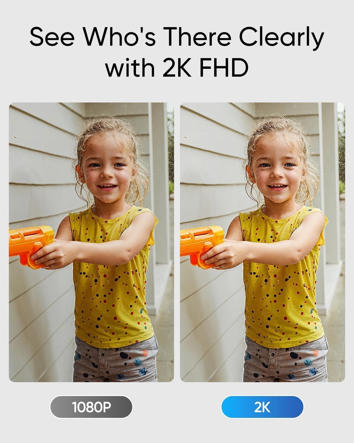 Video Doorbell Camera Wireless C31, 2K FHD, Dual Power Options, Live Video Call, Easy Installation, Quick-Release Battery, 24/7 Recording, HomeBase S380 Compatible, No Monthly Fee