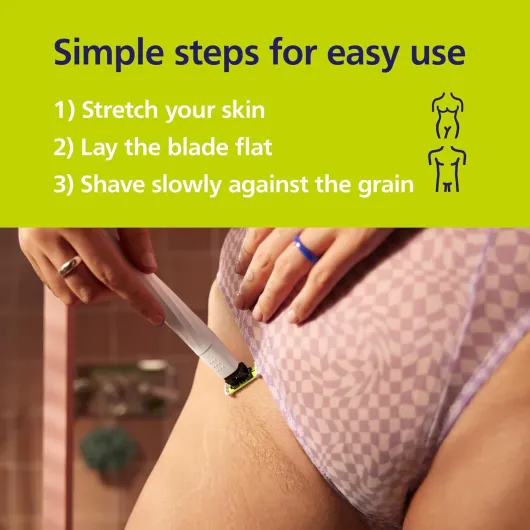 OneBlade Intimate, Designed for Pubic Grooming, Trim and Shave with Extra Skin Protection, Model QP1924/30 OB Intimate + 2x Intimate Blades
