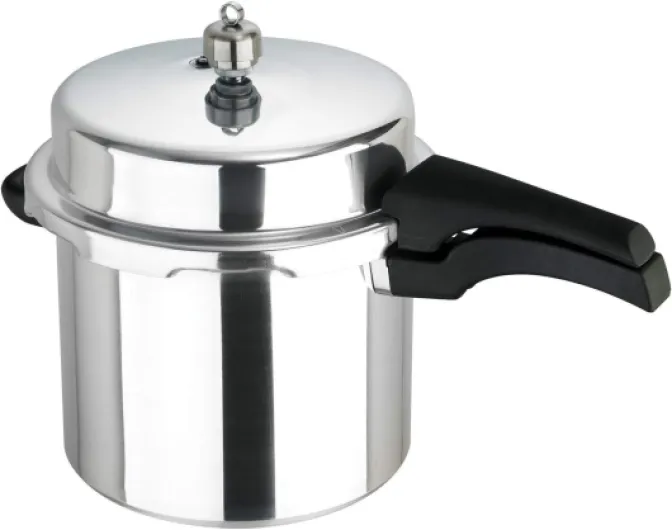 Pressure Cooker 6l - Classic High Dome Pressure Cooker with Heat Resistant Locking Safety Handle, Grey Single