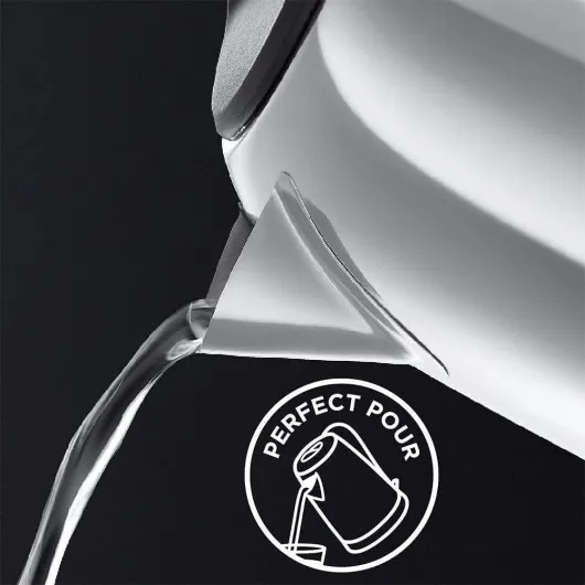 Brushed Stainless Steel Electric 1.7L Cordless Kettle (Quiet & Fast Boil 3KW, Removable washable anti-scale filter, Push button lid, Perfect pour spout) 20460 QUIET BOIL