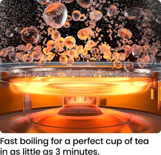 Electric Kettle, 1.8L 3000W, Hot Water Boiler, Removable Lid for Easy Cleaning, Auto Shut Off, Boil-Dry Protection, Stainless Steel Filter, BPA Free, Borosilicate Glass Electric Tea Kettle 1.8 litre