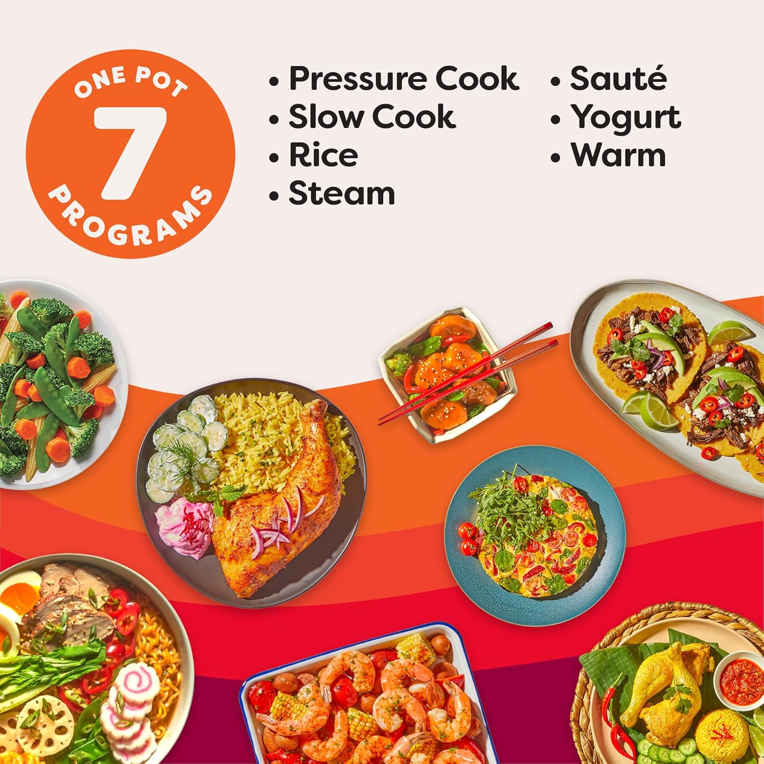 Duo 7-in-1 Electric Pressure Cooker, Slow Cooker, Rice Cooker, Steamer, Sauté, Yogurt Maker, Warmer & Sterilizer, Includes App with Over 800 Recipes, Stainless Steel, 8 Quart 8 Quarts