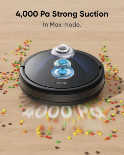 G50 Robot Vacuum Cleaner with 4,000 Pa Strong Suction, Pro-Detangle Comb, Roller Brush, Automatic Charging, Quiet, Work with Alexa, BoostIQ, Ideal for Pet Hair, Hard Floors, Carpet RoboVac G50
