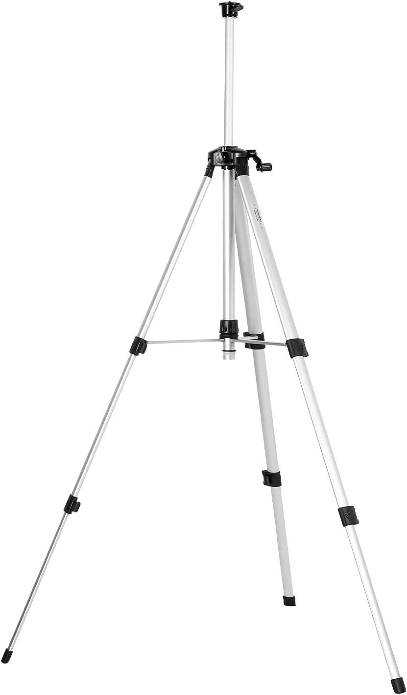 Adjustable 60-inch Aluminum Alloy Laser Tripod, with Bubble Level and Extra 5/8"-11 Tripod Adapter-FT1500D