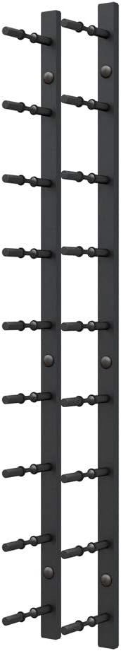 Ultra Wine Racks Wall Mounted Label-Out Wine Racks (3 Foot 1 Deep, Matte Black, 9 Wine Bottles) - Modern Metal Wine Storage, Modular Design for Home Bar, Kitchen, Dining Rooms, & Wine Cellars