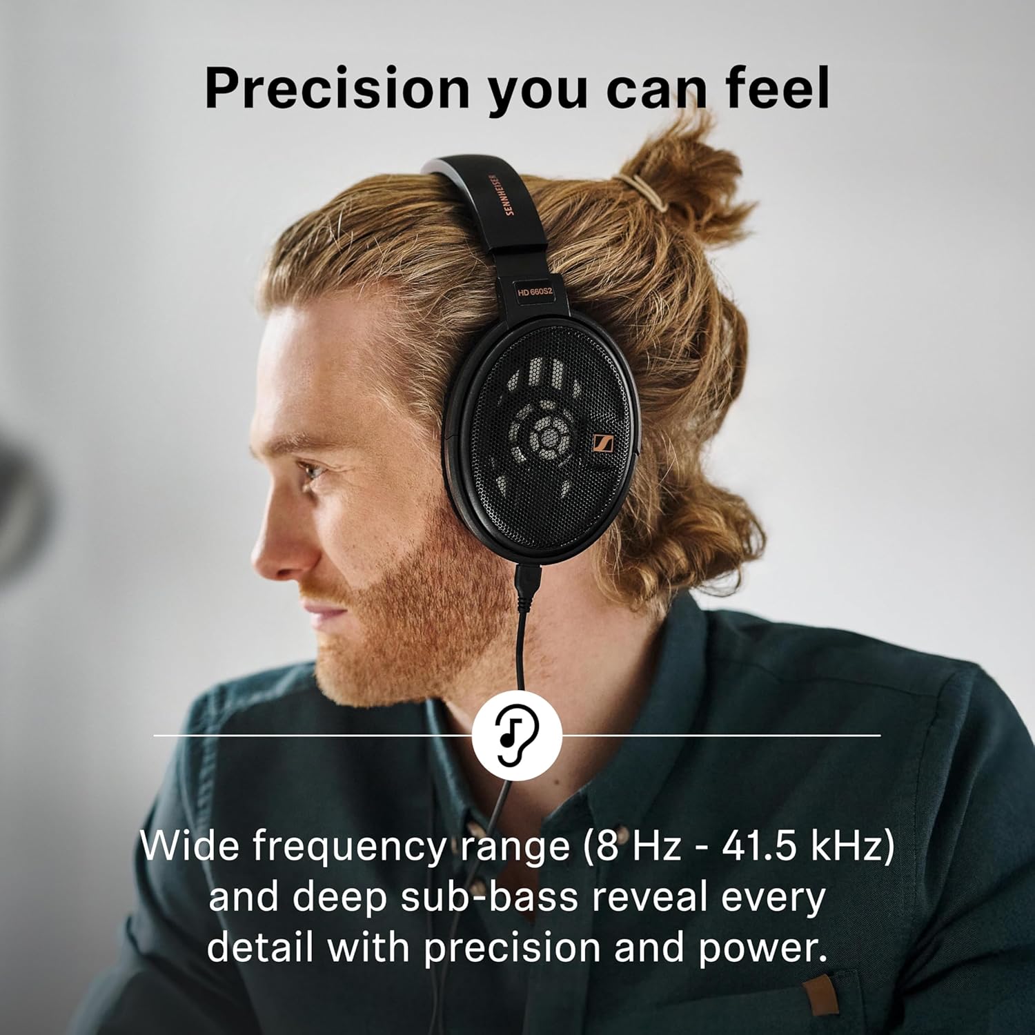 HD 660S2 - Audiophile Open-Back Over-Ear Headphones with Deep Bass Extension and Refined Acoustic Performance, Headphones for PC, Music, Gaming, Podcasts, Premium Black