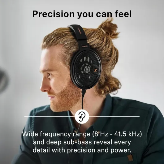 HD 660S2 - Audiophile Open-Back Over-Ear Headphones with Deep Bass Extension and Refined Acoustic Performance, Headphones for PC, Music, Gaming, Podcasts, Premium Black