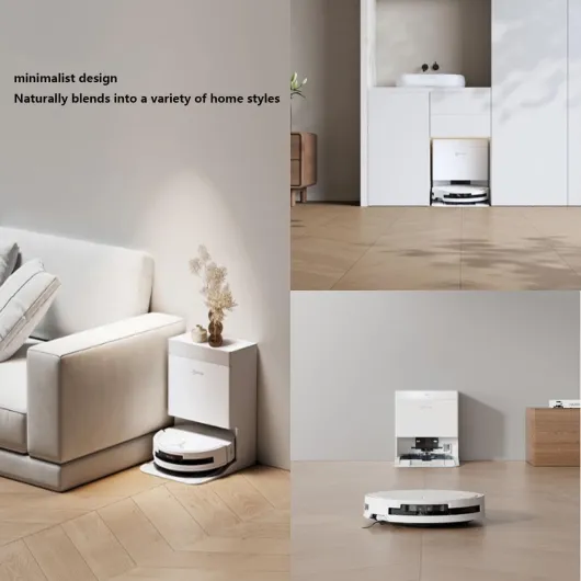 Robot Vacuum Cleaner with Mop, Self-Emptying, Lidar Navigation, Smart Obstacle Detection, Self-Drying for Automated Home Cleaning